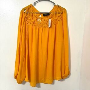 Lane Bryant Long Sleeve Embellished Blouse